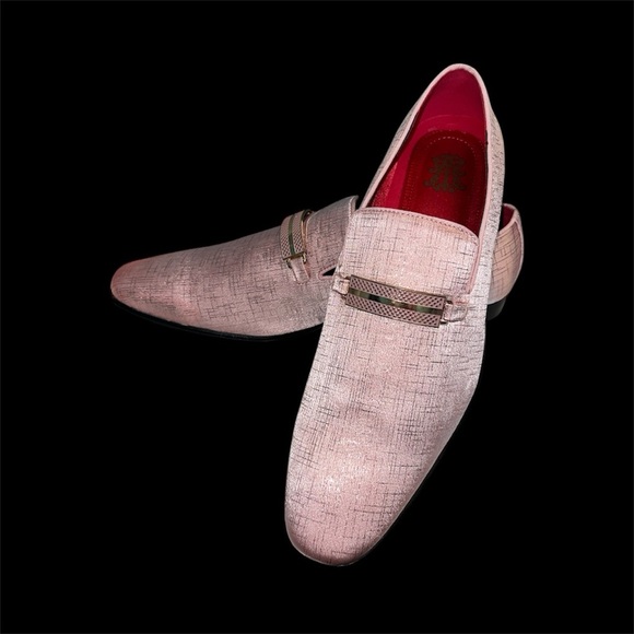 Salmon Textured Loafers with Red Lining $45 - Picture 2 of 6